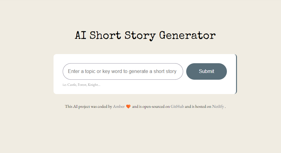 AI generator project preview